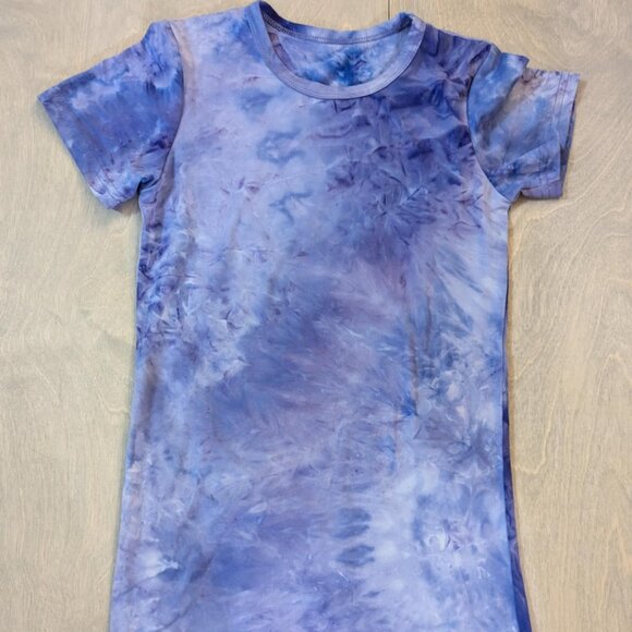 Kids Casual Tie-Dye Dress - Purple - Picture 1 of 5